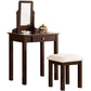 Espresso Transitional Vanity Set With Mirror For Home Use