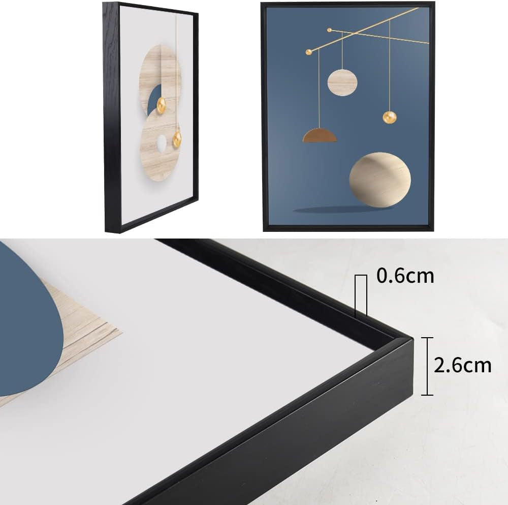 Geometric Multicolor Wall Art Canvas Three Piece 16x24
