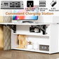 Queen Murphy Cabinet Bed With Storage Charging Station-4
