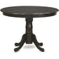 42 Inch Cappuccino Dining Table For Kitchen And Dining Room