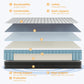 Full Size 12Inch Memory Foam Hybrid Pocket Coil Mattress-3