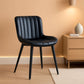 Black Upholstered Dining Chairs Set Of Two Modern Kitchen