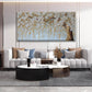 Luxurious Ivory Textured Canvas Wall Art 29x58Inches