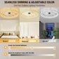 20Inch Flush Mount Ceiling Fan With Dimmable Lights