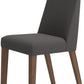Upholstered Dining Chair, Foam Cushion, Dark Gray Set Of 2