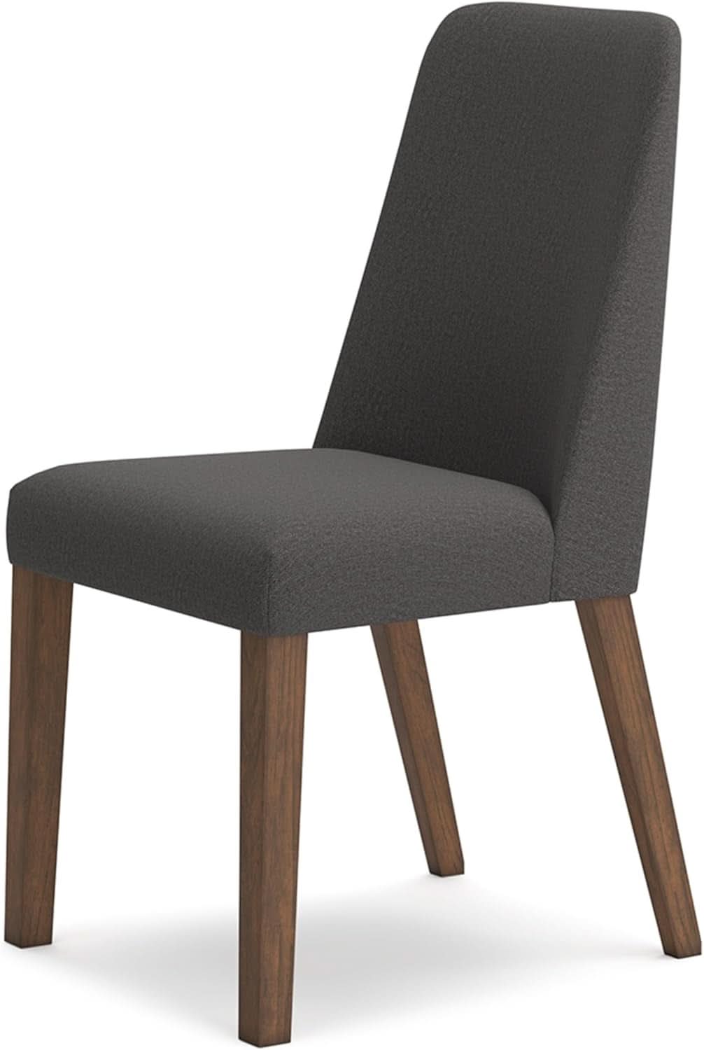Upholstered Dining Chair, Foam Cushion, Dark Gray Set Of 2