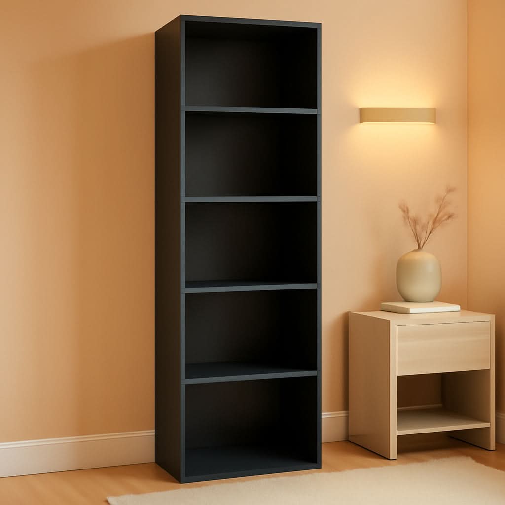 Blackwood 5-Tier Open Storage Shelves Bookcase For Living Room-0