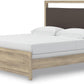 King Sized Upholstered Bed Frame With Headboard LED Lighting