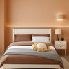 Queen Murphy Bed With Charging Station Rustic White