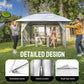 13x13 Pop Up Gazebo White Weatherproofing Durability