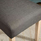 Habit Solid Wood Tufted Parsons Charcoal Dining Chairs Set Of 2
