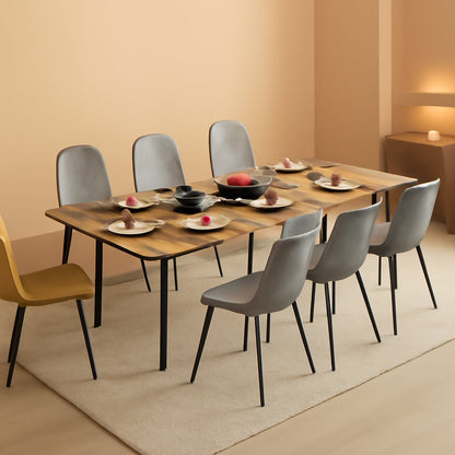Tribesigns Light Walnut Contemporary Dining Table Kitchen