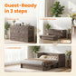 Murphy Bed Queen Mattress Included Grey Finish Drawer