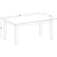 7 Piece Dining Table Set With 6 Chairs Wood Finish