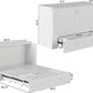 Queen Murphy Bed Chest With BuiltIn USB Charger White