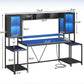 74.8Inch Ergonomically Engineered Gaming Desk LED Lights