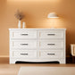 Six Drawer Dresser FortySevenInch Television Console