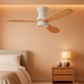 Contemporary 42 Inch Wooden Intelligent Ceiling Fan