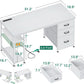 51 Inch Computer Desk With USB Outlets For Home Office
