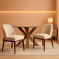 Beige Upholstered Dining Chairs With SolidWood Legs