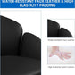 Black Velvet Upholstered Swivel Desk Chair For Office