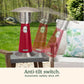 Portable Tabletop Patio Heater 11000 BTU Red Outdoor
