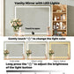 47 Inch Vanity Desk With Multifunctional Illumination