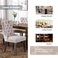 Velvet Dining Chairs Set Of 4 Beige With Ring Pull Trim