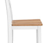Gesthaven Solid Wood Frame Dining Chair Set White Natural