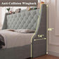 Full-Size Upholstered Bed Frame With Storage Drawers