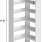 L Shaped Corner Bookshelf 23.6 Inch Freestanding Display-2