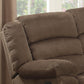 Brown Upholstered Reclining Sofa Pillowtop Armrests