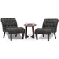 Set Of 2 Button Tufted Slipper Chairs For Living Room