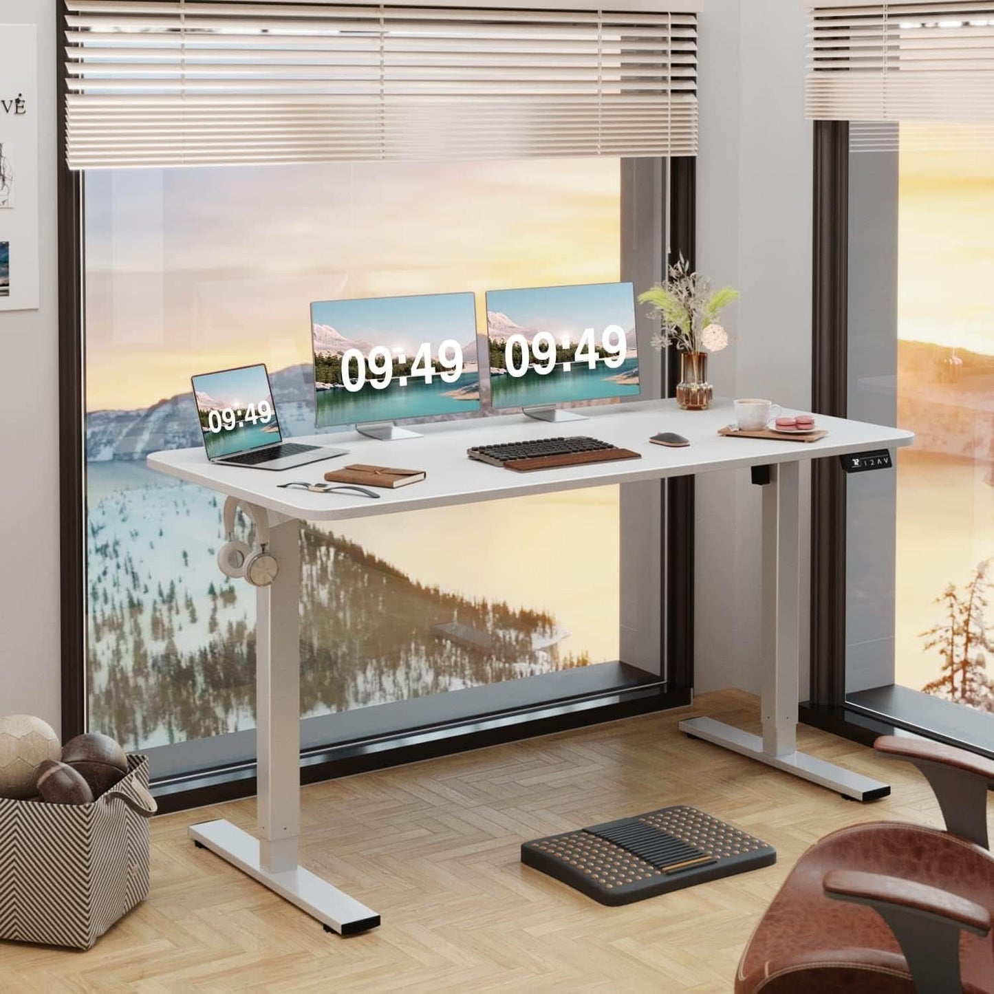 Electric Standing Desk 55x24 Inches Memory Presets-1