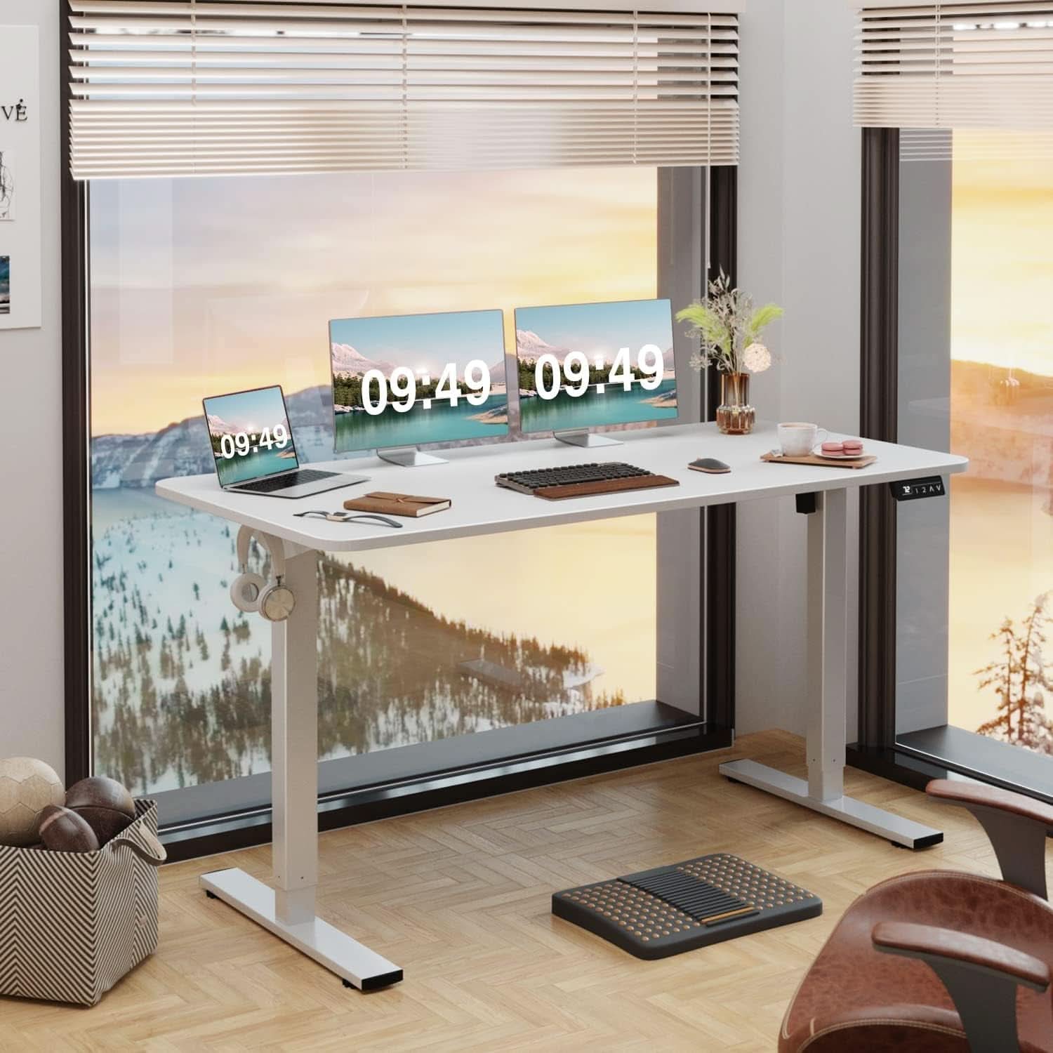 Electric Standing Desk 55x24 Inches Memory Presets-1