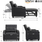 Black Multifunctional Sleeper Chair Sofa Bed Usb Ports
