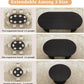 Black Modern Farmhouse Extendable Round Dining Table