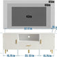 White Fluted TV Entertainment Console SixtyFive Inch