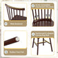 Brown Windsor Spindle Back SolidWood Dining Chairs