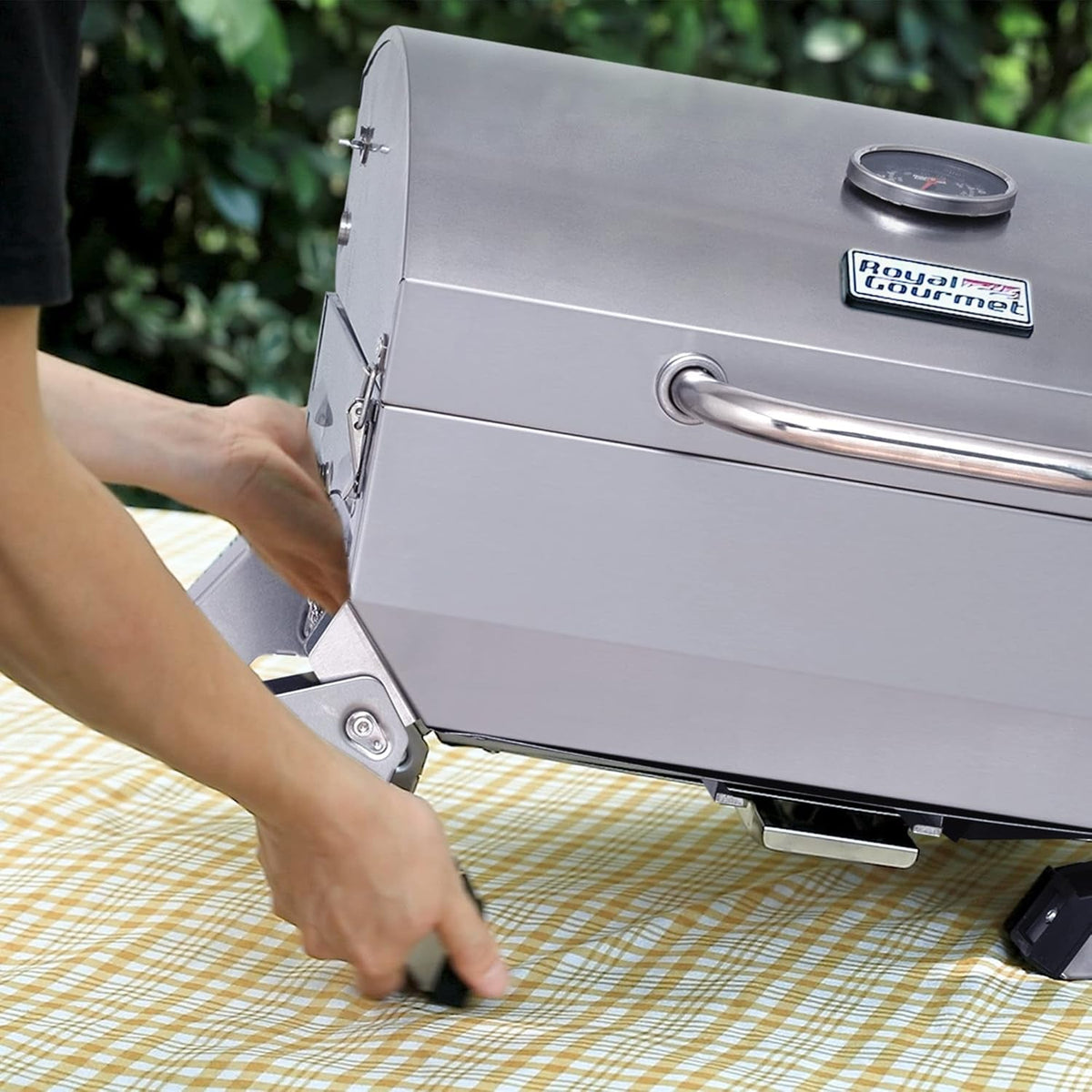 Stainless Steel Tabletop Grill 10000BTU Portable Outdoor