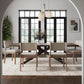 Linus Upholstered Dining Chair With Rubberwood Legs
