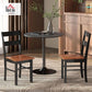 Farmhouse Dining Chairs Matte Black Finish Two Pack