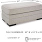 Eastonbridge Upholstered Rectangular Ottoman Light Gray
