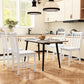 White Curved Back Dining Chairs Collection Edition