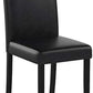 Dining Chairs Set Of 4 Waterproof PU Leather Cushioned With Wood Legs