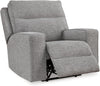 Gray Power Recliner With Adjustable Comfort For Living Room