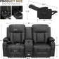 Living Room Furniture Set Loveseat Recliner And 2 Piece Massage Recliner Chairs