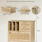 Three Drawer Locking File Cabinet Woodgrain Finish