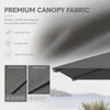 Cantilevered Patio Umbrella 10ft Cream White Offset