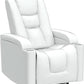 Cream White Power Recliner Chair With USB Ports And Hidden Storage-4